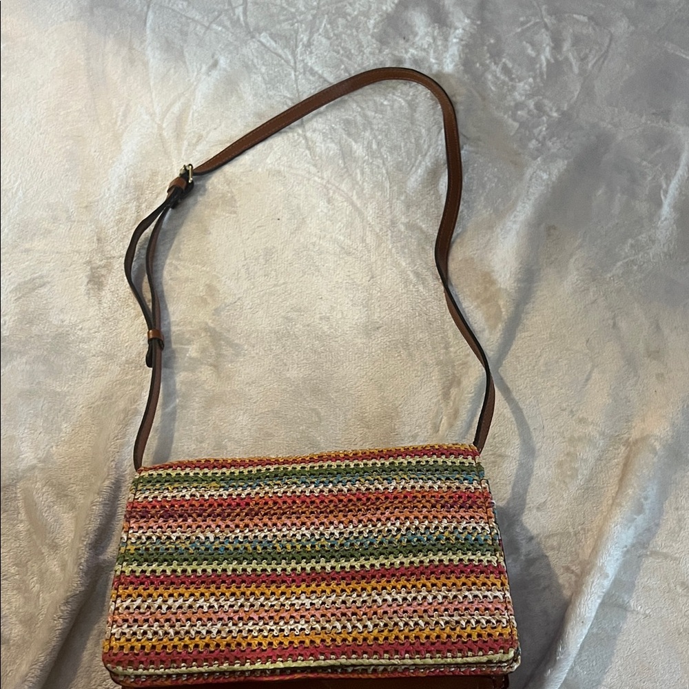 Patricia Nash Multicolor Woven Shoulder Bag